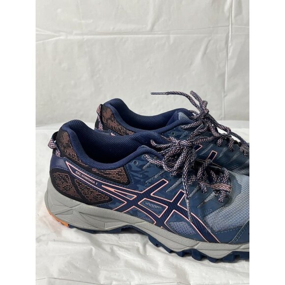 ASICS Women's Gel-Sonoma 3 Trail Blue/Begonia Pink 8 M - Picture 4 of 16